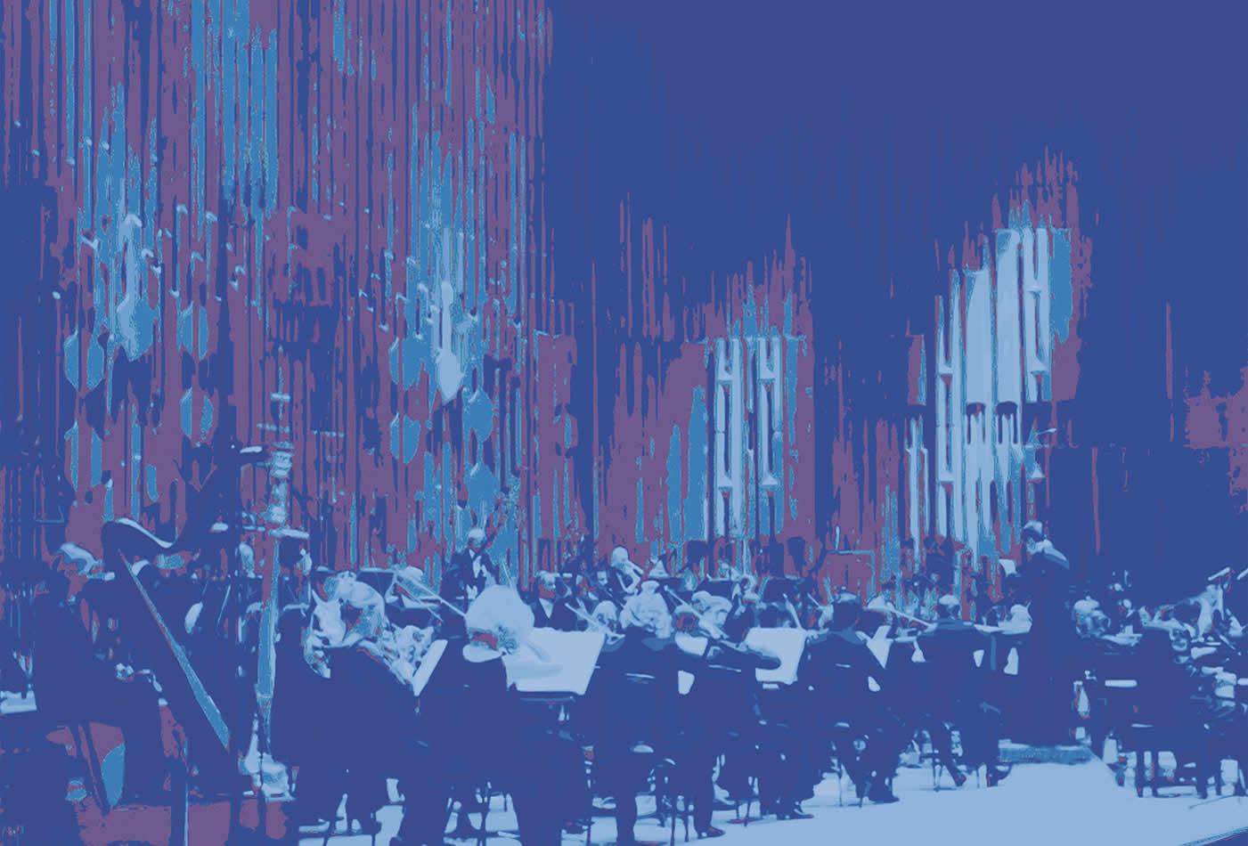 Orchester-blau